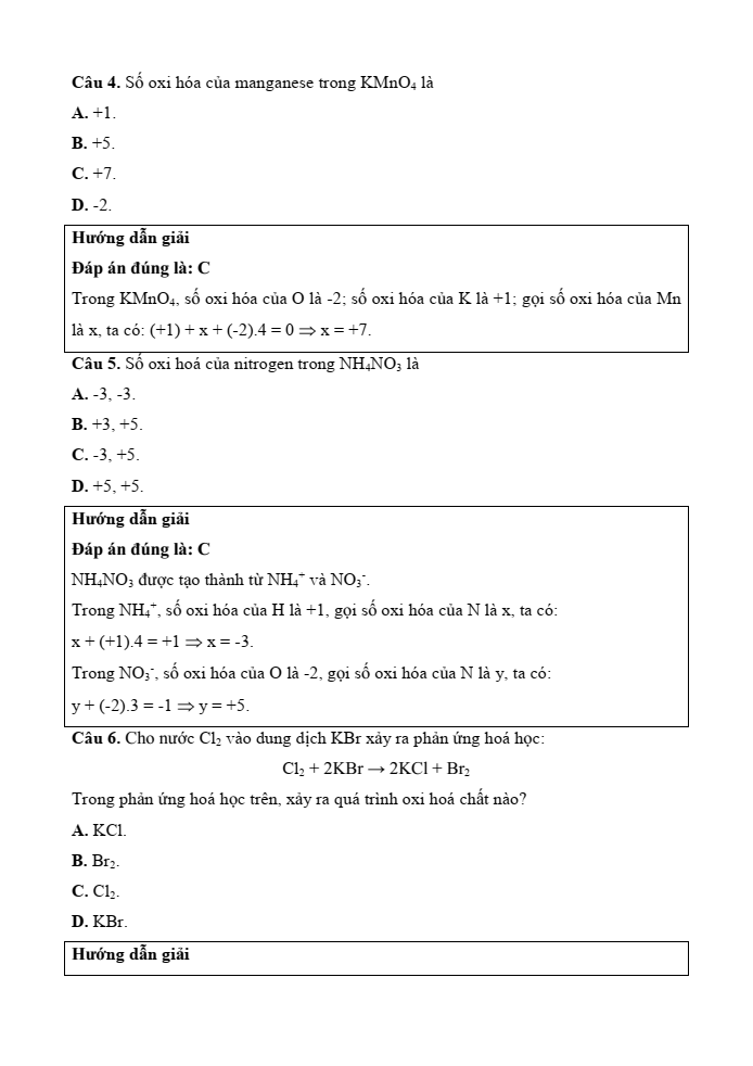 Đề kiểm tra Hóa học 10 Cánh diều Chủ đề 4 (có lời giải)