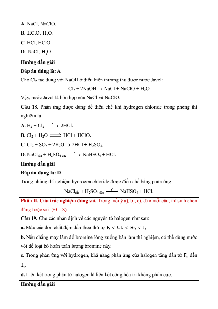 Đề kiểm tra Hóa học 10 Cánh diều Chủ đề 7 (có lời giải)