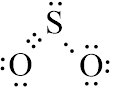 Trình bày sự hình thành liên kết cho – nhận trong phân tử sulfur dioxide (ảnh 1)