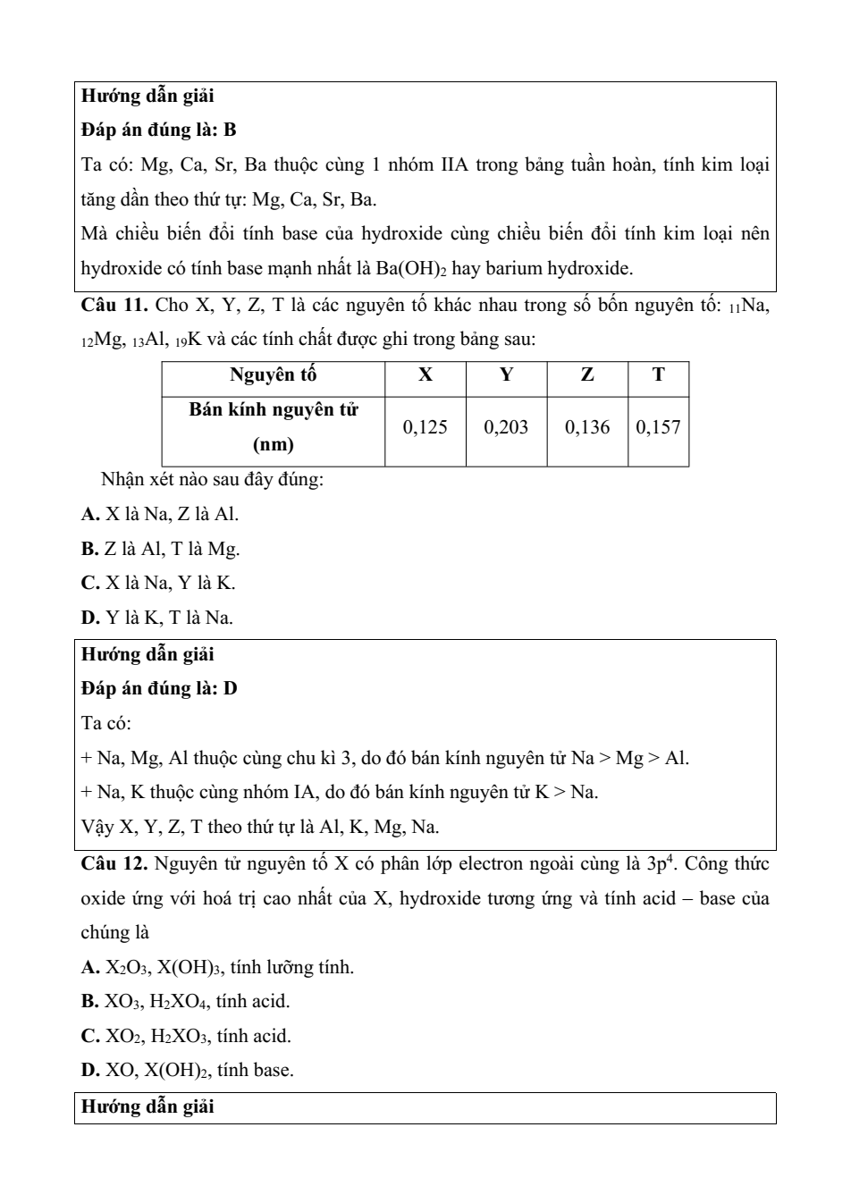 Đề kiểm tra Hóa học 10 Chân trời sáng tạo Chương 2 (có lời giải)