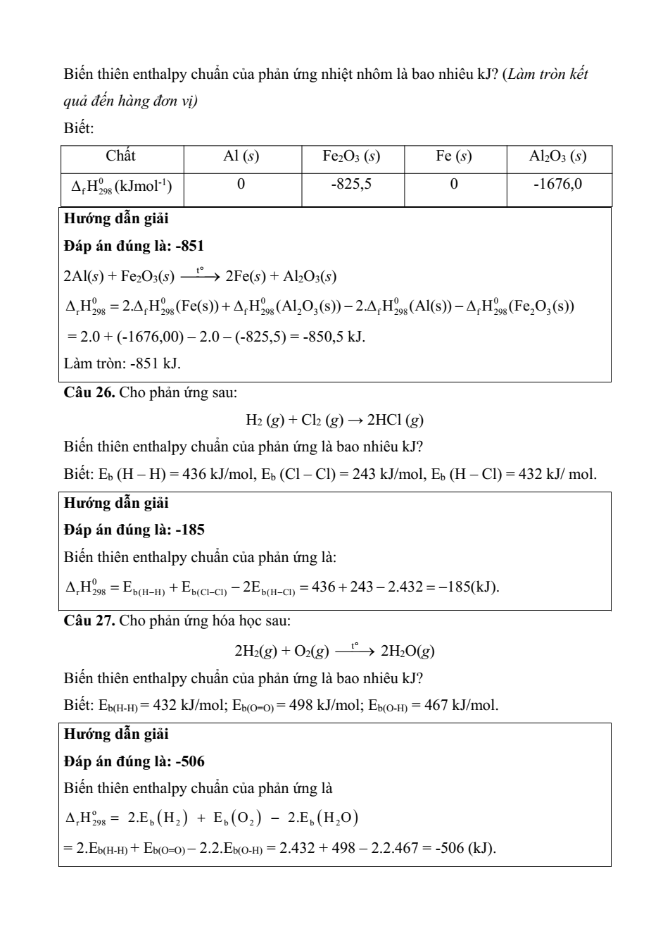 Đề kiểm tra Hóa học 10 Chân trời sáng tạo Chương 5 (có lời giải)