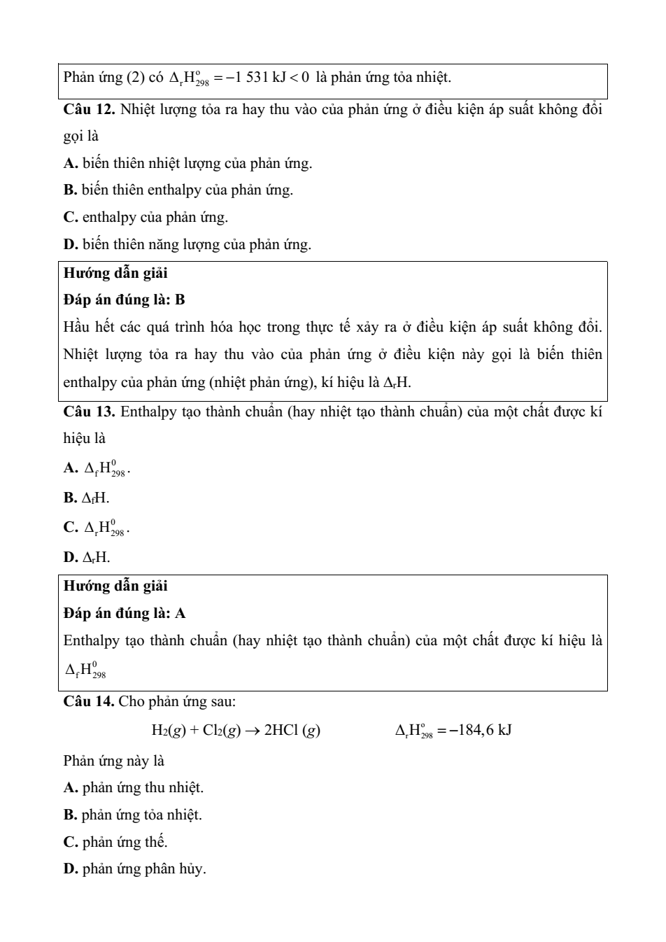 Đề kiểm tra Hóa học 10 Chân trời sáng tạo Chương 5 (có lời giải)
