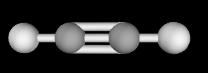 Lắp ráp mô hình phân tử CH≡CH, biết toàn bộ các nguyên tử nằm trên cùng (ảnh 1)
