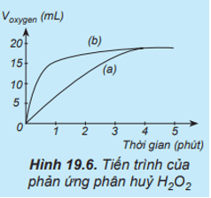 Thực hiện hai phản ứng phân huỷ H2O2 một phản ứng có xúc tác MnO2