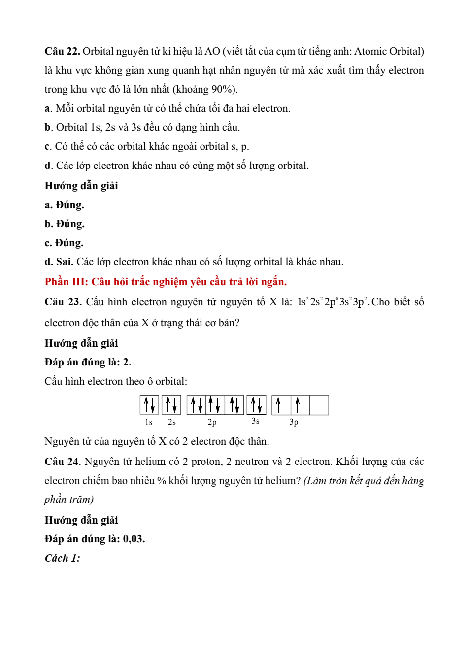 Đề kiểm tra Hóa học 10 Kết nối tri thức Chương 1 (có lời giải)