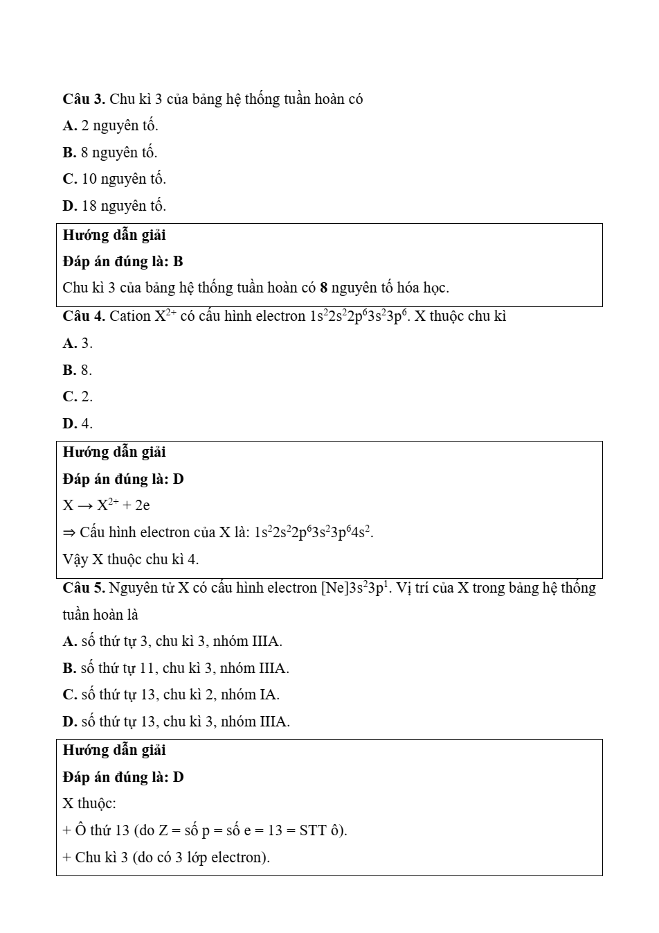 Đề kiểm tra Hóa học 10 Kết nối tri thức Chương 2 (có lời giải)
