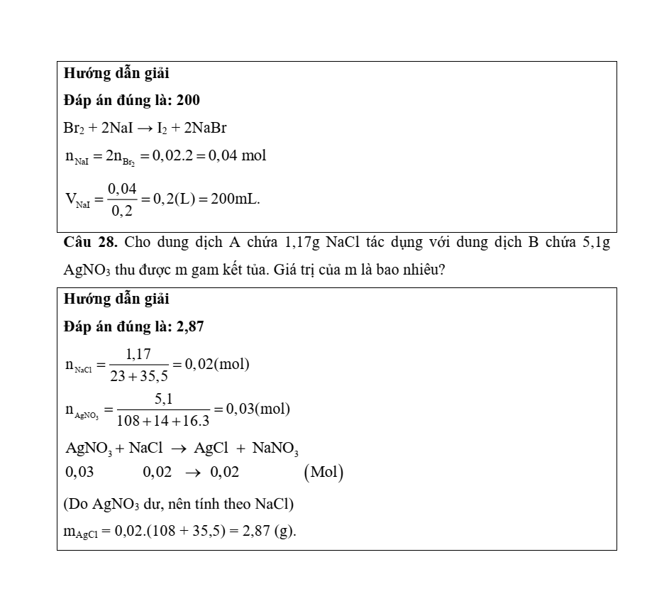 Đề kiểm tra Hóa học 10 Kết nối tri thức Chương 7 (có lời giải)