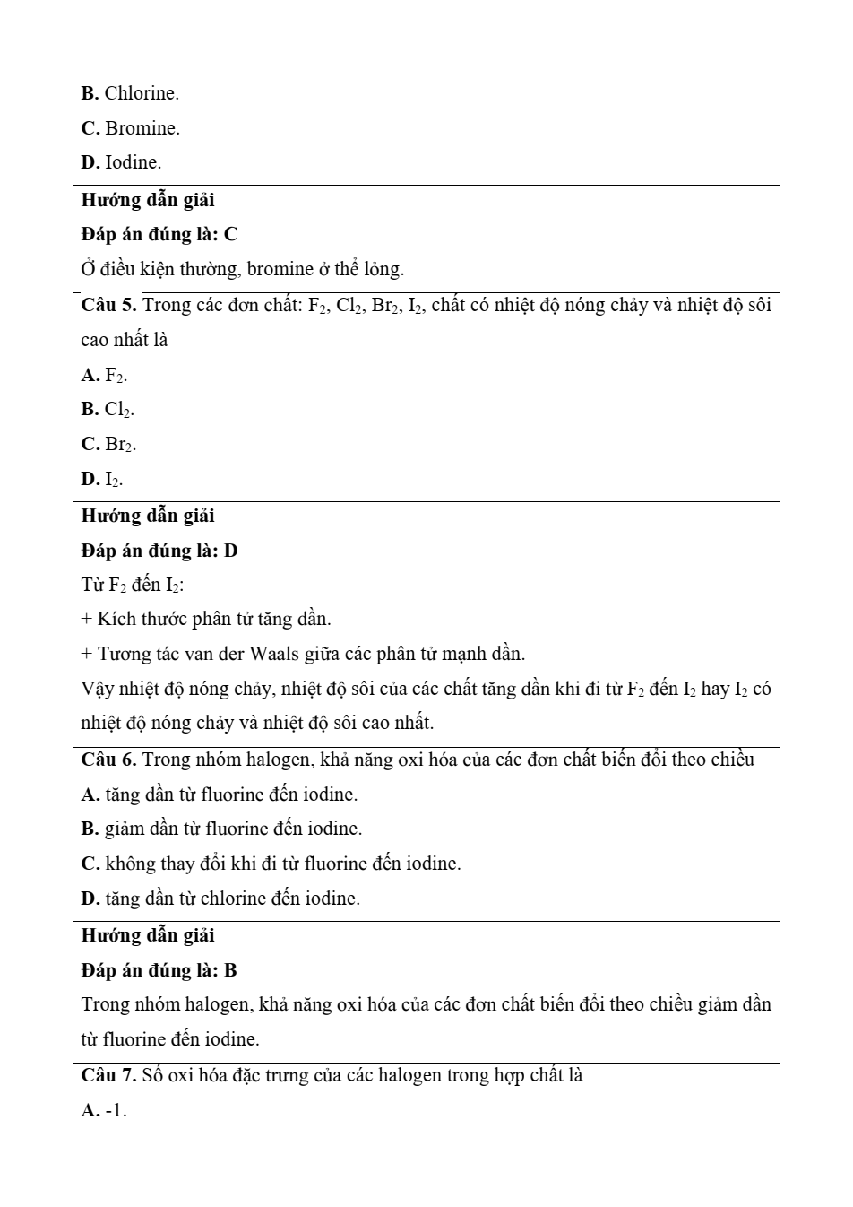 Đề kiểm tra Hóa học 10 Kết nối tri thức Chương 7 (có lời giải)