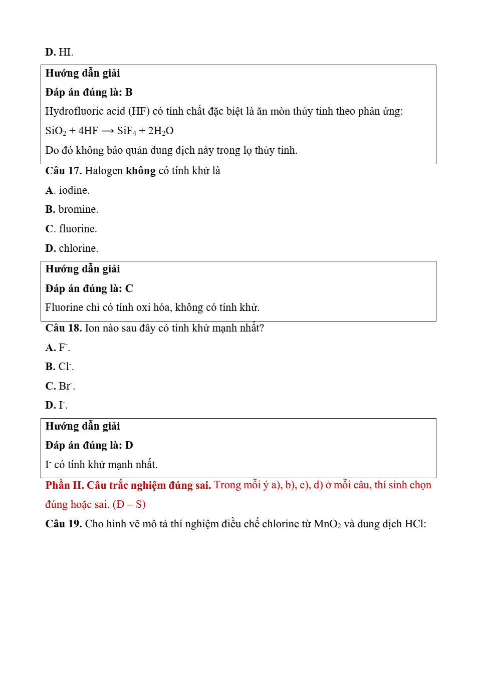 Đề kiểm tra Hóa học 10 Kết nối tri thức Chương 7 (có lời giải)