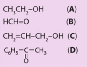 Cho các hợp chất có công thức sau Trong các hợp chất trên hợp chất nào là hợp chất carbonyl