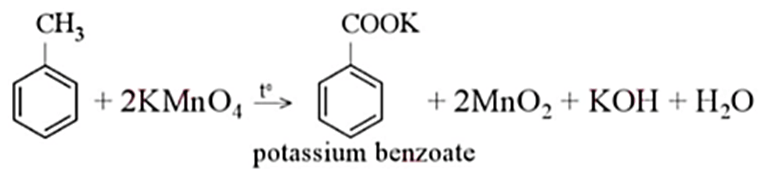 Oxi hoá toluene bằng potassium permanganate Chuẩn bị Benzene toluene dung dịch KMnO4 0,1M ống nghiệm kẹp ống nghiệm đèn cồn