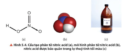 Quan sát Hình 5.4a, cho biết các liên kết hoá học giữa các nguyên tử trong phân tử