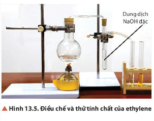 Tại sao phải dẫn khí đi qua ống nghiệm có nhánh đựng dung dịch NaOH trong Thí nghiệm 1