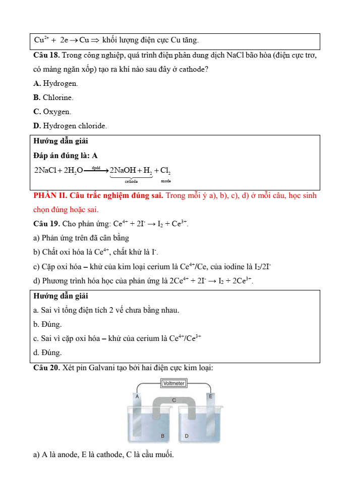 Đề kiểm tra Hóa học 12 Cánh diều Chủ đề 5 (có lời giải)