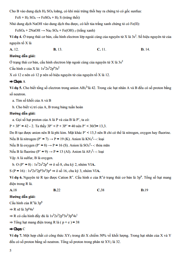 Chuyên đề bồi dưỡng HSG Hóa học 10 Bảng tuần hoàn (có lời giải)