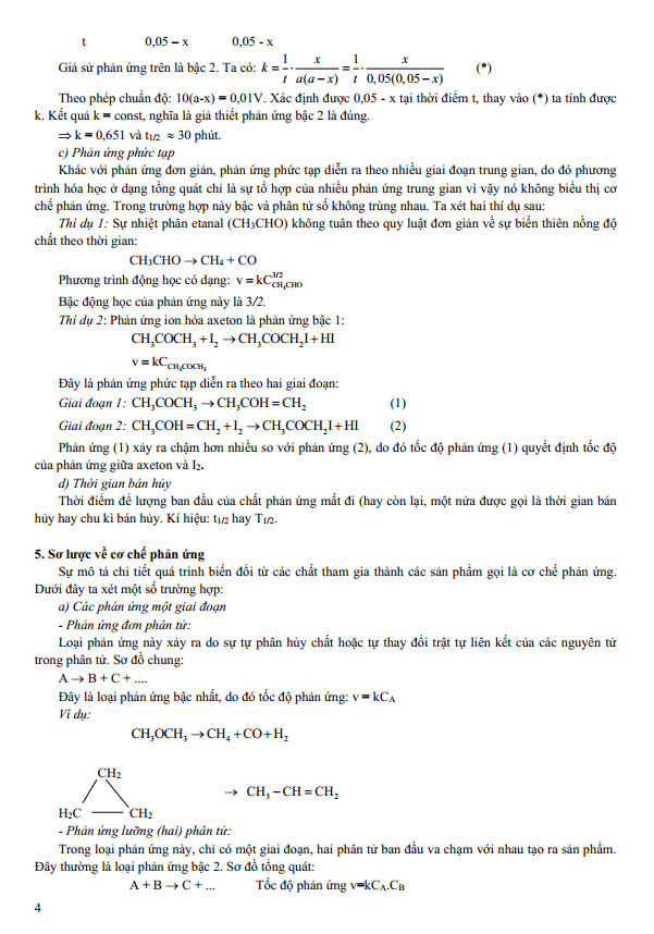 Chuyên đề bồi dưỡng HSG Hóa học 10 Động hóa học (có lời giải)