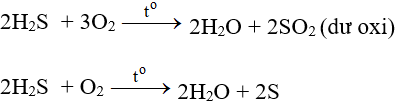 SO2 + H2S → S + H2O | SO2 ra S – Tailieumoi.vn
