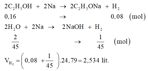 Bài tập về phản ứng của alcohol với kim loại kiềm (cách giải + bài tập)