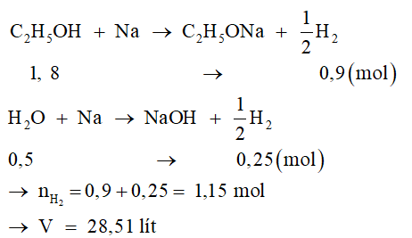 Bài tập về phản ứng của alcohol với kim loại kiềm (cách giải + bài tập)