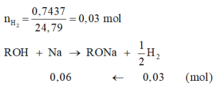 Bài tập về phản ứng của alcohol với kim loại kiềm (cách giải + bài tập)