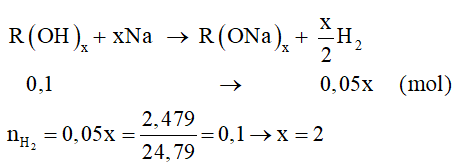 Bài tập về phản ứng của alcohol với kim loại kiềm (cách giải + bài tập)