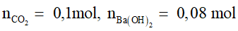 Bài tập CO2 tác dụng với dung dịch kiềm có lời giải