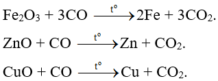 Bài tập Khử oxit kim loại bằng C hoặc CO có lời giải