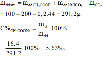 Bài tập về acetic acid có lời giải