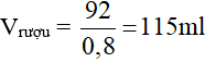 Bài tập về Độ rượu có lời giải