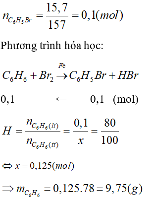 Trắc nghiệm Hóa học 9 Bài 39 (có đáp án): Benzen (phần 2)