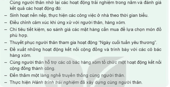 Hoạt động trải nghiệm lớp 4 Kết nối tri thức Tuần 35