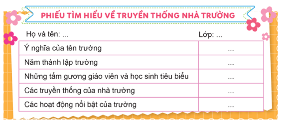 Hoạt động trải nghiệm lớp 5 Cánh diều Tuần 1 (trang 6, 7)