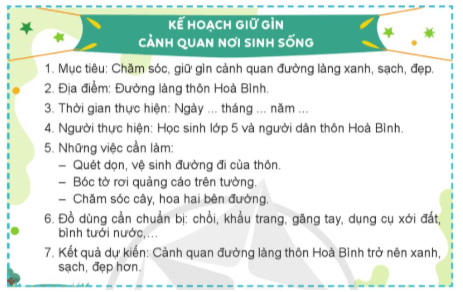 Hoạt động trải nghiệm lớp 5 Cánh diều Tuần 15 (trang 47, 48)