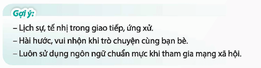 HĐTN 9 Chân trời sáng tạo Chủ đề 2: Giao tiếp, ứng xử tích cực | Giải Hoạt động trải nghiệm 9