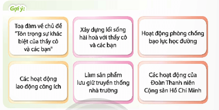 HĐTN 9 Chân trời sáng tạo Chủ đề 3: Góp phần xây dựng văn hoá nhà trường | Giải Hoạt động trải nghiệm 9