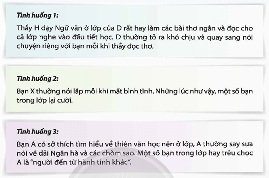 HĐTN 9 Chân trời sáng tạo Chủ đề 3: Góp phần xây dựng văn hoá nhà trường | Giải Hoạt động trải nghiệm 9