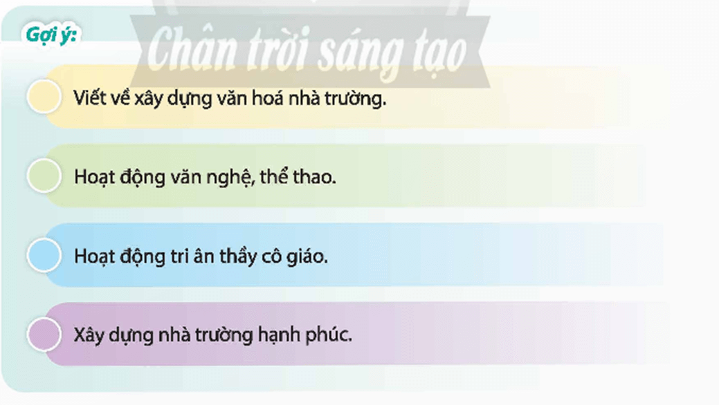 HĐTN 9 Chân trời sáng tạo Chủ đề 3: Góp phần xây dựng văn hoá nhà trường | Giải Hoạt động trải nghiệm 9