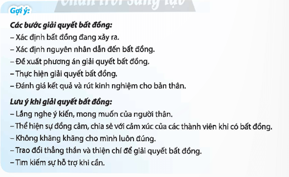 HĐTN 9 Chân trời sáng tạo Chủ đề 4: Góp phần xây dựng gia đình hạnh phúc | Giải Hoạt động trải nghiệm 9