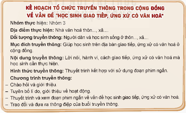 HĐTN 9 Kết nối tri thức Bài 3: Truyền thông trong cộng đồng về những vấn đề học đường | Giải Hoạt động trải nghiệm 9