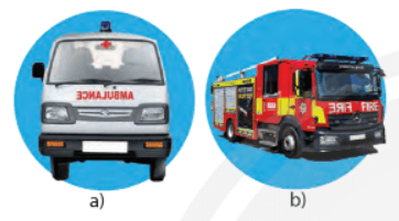 Vì sao ở xe cứu thương và xe cứu hỏa thường có các dòng chữ viết ngược như hình bên?