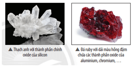 Một số oxide phổ biến tạo nên các khoáng chất như đá granite và thạch anh (oxide của silicon)
