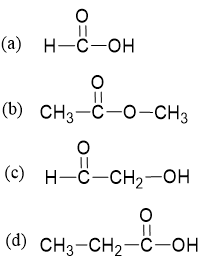 Chỉ ra những chất có đặc điểm cấu tạo tương tự cấu tạo của acetic acid trong các chất sau