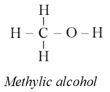 Xác định số liên kết của nguyên tử carbon, hydrogen và oxygen trong phân tử methylic alcohol
