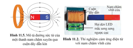 Lý thuyết KHTN 9 Cánh diều Bài 11: Cảm ứng điện từ. Nguyên tắc tạo ra dòng điện xoay chiều