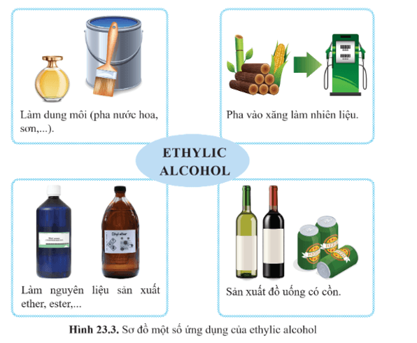 Lý thuyết KHTN 9 Cánh diều Bài 23: Ethylic alcohol