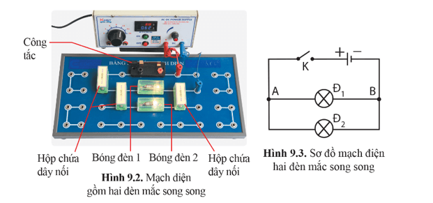 Lý thuyết KHTN 9 Cánh diều Bài 9: Đoạn mạch song song
