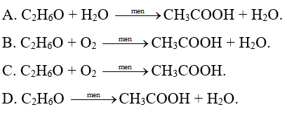 Trắc nghiệm KHTN 9 Cánh diều Bài 24 (có đáp án): Acetic acid | Khoa học tự nhiên 9