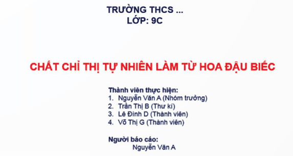 Lý thuyết KHTN 9 Chân trời sáng tạo Bài 1: Giới thiệu một số dụng cụ và hoá chất. Thuyết trình một vấn đề khoa học