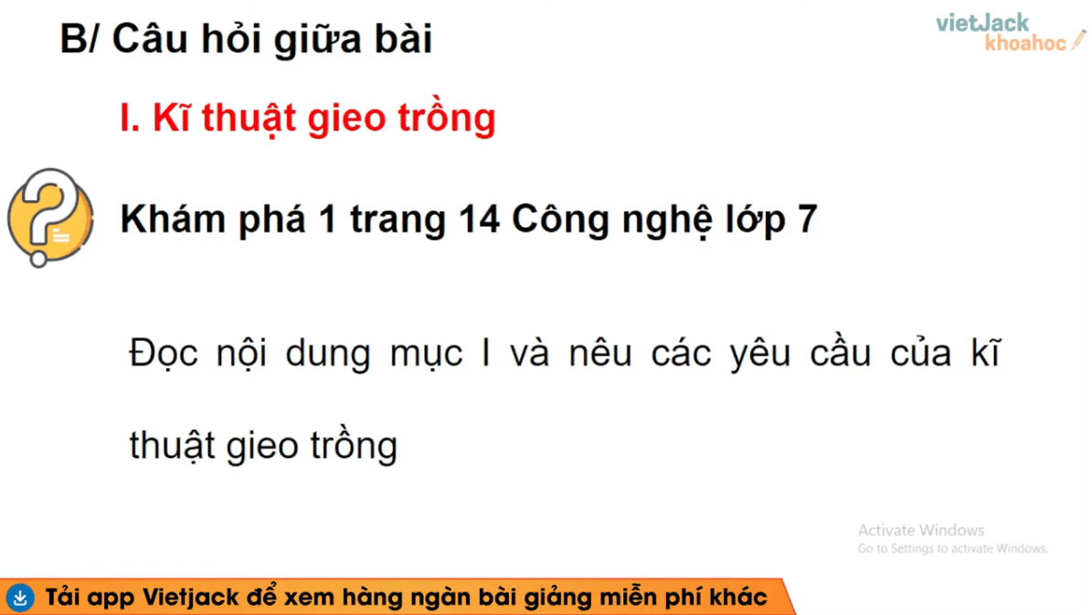Học online Công nghệ 7 Kết nối tri thức (hiệu quả nhất)