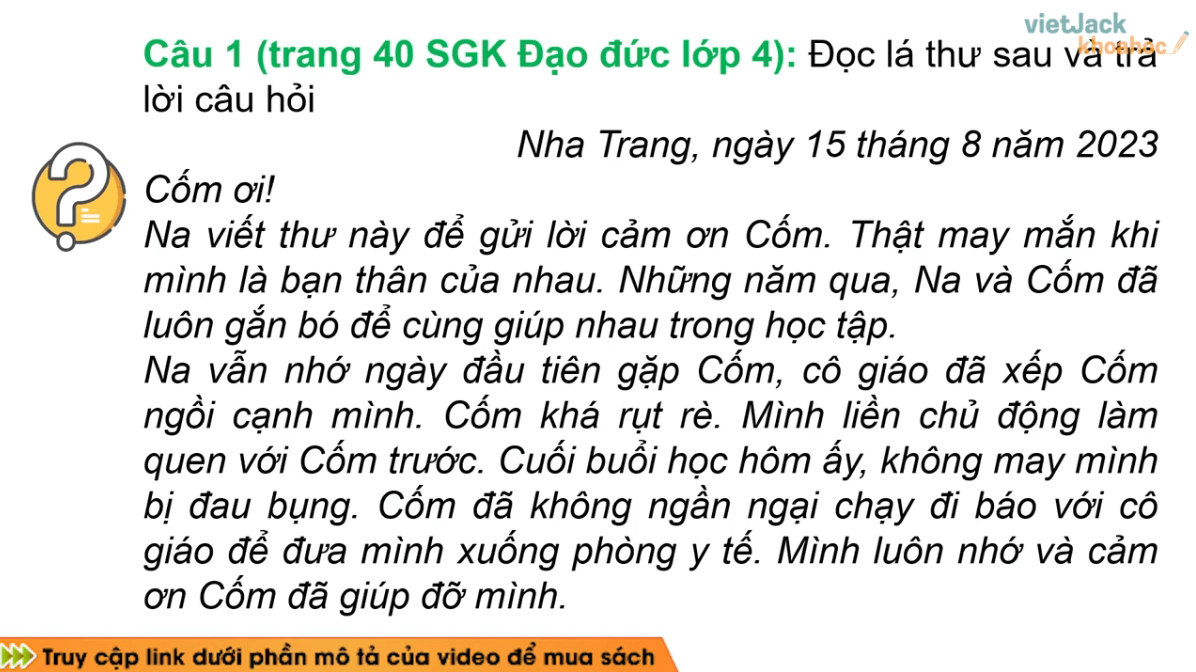 Học online Đạo đức lớp 4 Chân trời sáng tạo (hiệu quả nhất)